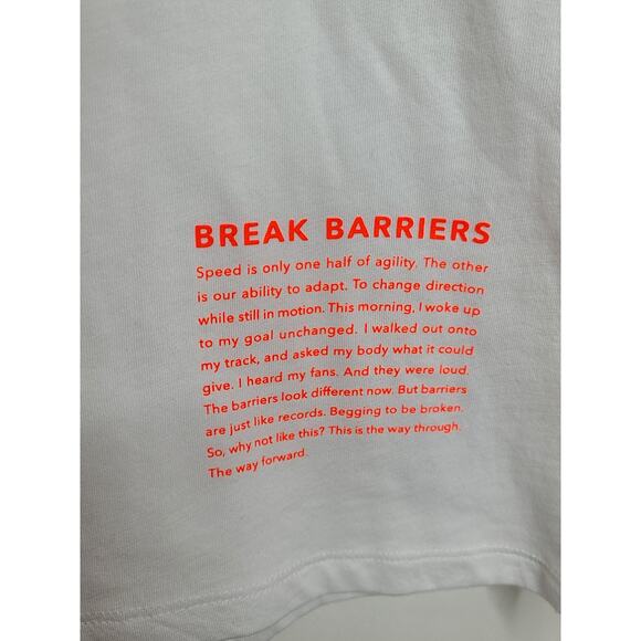 NWT Athleta Allyson Felix white legend graphic tee short sleeve - 1X - Picture 3 of 7